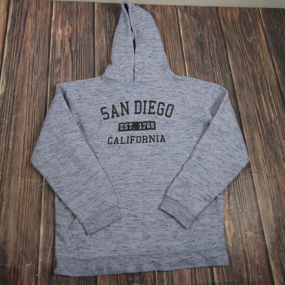 Jake Austin Mens Small Blue San Diego California Hoodie Sweater Sweatshirt City